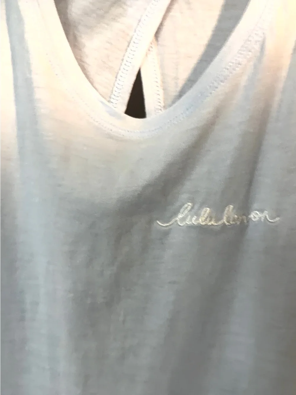 lululemon athletics light blue all tied up top